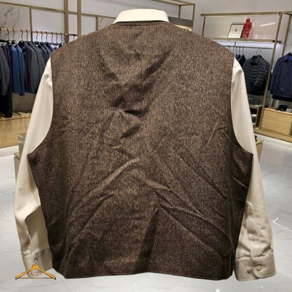 Joseph Abboud Dress Vest - 2XL, Brown, NWOT - Picture 3 of 6